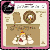 Gallon Paint Can Wrapper Set � 02 by Boop Designs