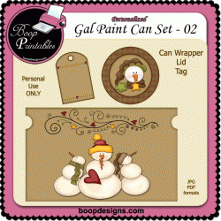 Gallon Paint Can Wrapper Set � 02 by Boop Designs
