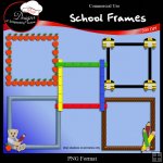 School Frames I by Boop Designs