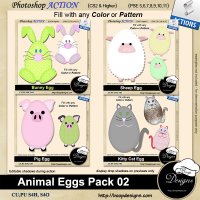 Animal Egg Pack 02 by Boop Designs