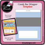 Candy Bar Wrapper (1.55 oz) - Template by Boop Designs