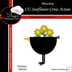 Sunflower Crow by Boop Designs