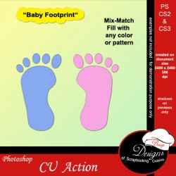 Baby Footprint by Boop Designs