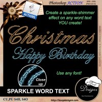 Sparkle Word Text by Boop Designs Sparkle Word Text by Boop Designs
