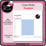 Cocoa Packet TEMPLATE by Boop Designs