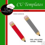 Pencil - CU Template by Boop Designs