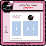 Switch Plate Covers TEMPLATE by Boop Designs
