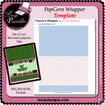 Popcorn Wrapper - TEMPLATE by Boop Designs