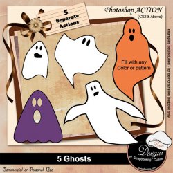 5 Ghost by Boop Designs
