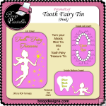 Tooth Fairy Tin � Pink by Boop Designs