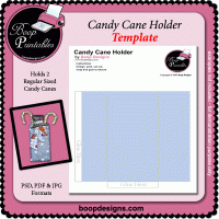 Candy Cane Holder TEMPLATE by Boop Designs