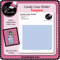 Candy Cane Holder TEMPLATE by Boop Designs