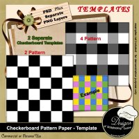 Checkerboard Paper Templates by Boop Designs