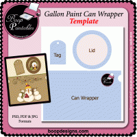 Gallon Paint Can Set - TEMPLATE by Boop Designs Gallon Paint Can Set - TEMPLATE by Boop Designs