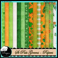 St Pats Green Paper Pack by Boop Designs