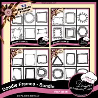 Doodle Frames BUNDLE by Boop Designs