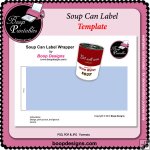 Soup Can label TEMPLATE by Boop Designs