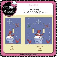 Holiday Switch Plates by Boop Designs