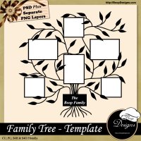 Family Tree TEMPLATE by Boop Designs Family Tree TEMPLATE by Boop Designs