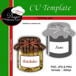 Canning Jar - CU TEMPLATE by Boop Designs