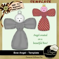 Bow Angel - TEMPLATE by Boop Designs