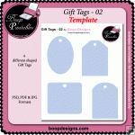 Gift Tags 02 TEMPLATE by Boop Designs