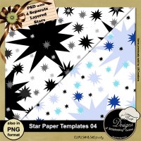 Star Paper Template 04 by Boop Designs