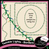 Twinkle Lights - Frame Borders by Boop Designs