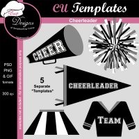 Cheerleader - CU Templates by Boop Designs