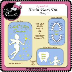 Tooth Fairy Tin � Blue by Boop Designs