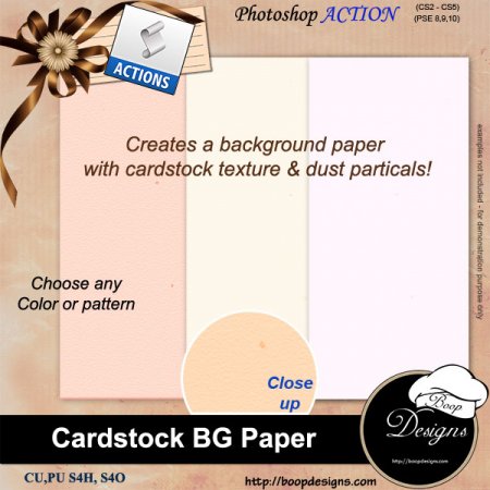 Cardstock BG Paper by Boop Designs