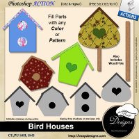 Bird House ACTIONS by Boop Designs Bird House ACTIONS by Boop Designs