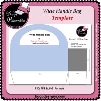 Wide Handle Bag by Boop Designs Wide Handle Bag by Boop Designs