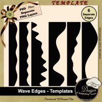 Wave Edges TEMPLATES by Boop Designs