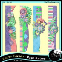 Easter Parade Page Borders by Boop Designs Easter Parade Page Borders by Boop Designs