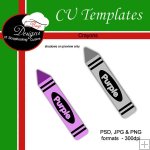 Crayon - CU Template by Boop Designs