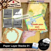 Paper Layer Stacks 01 by Boop Designs. Paper Layer Stacks 01 by Boop Designs.