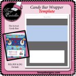 Candy Bar Wrapper (4.4 oz) - Template by Boop Designs
