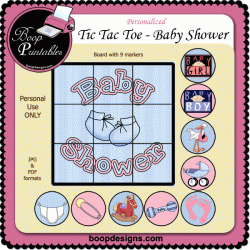 Tic Tac Toe � Baby Shower by Boop Designs