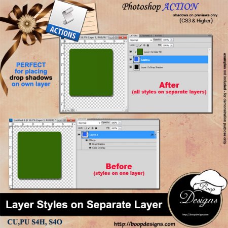 Separate Layer Styles by Boop Designs