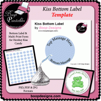 Kiss Bottom Labels TEMPLATE by Boop Designs Kiss Bottom Labels TEMPLATE by Boop Designs