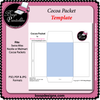 Cocoa Packet TEMPLATE by Boop Designs Cocoa Packet TEMPLATE by Boop Designs