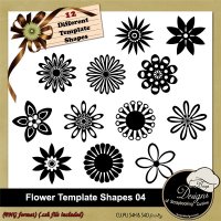 Flower Shapes Templates 04 by Boop Designs Flower Shapes Templates 04 by Boop Designs