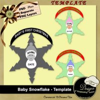 Baby Snowflake - Template by Boop Designs