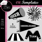 Cheerleader - CU Templates by Boop Designs