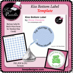 Kiss Bottom Labels TEMPLATE by Boop Designs