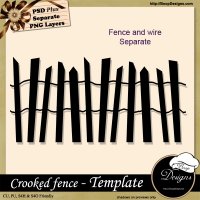Crooked Fence TEMPLATE by Boop Designs