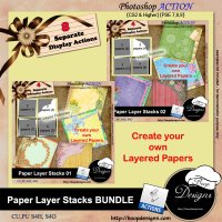 Paper Layer Stacks BUNDLE by Boop Designs Paper Layer Stacks BUNDLE by Boop Designs