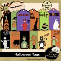Halloween Tags by Boop Designs