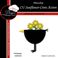 Sunflower Crow by Boop Designs
